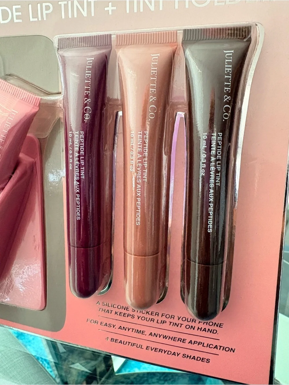 4pc Peptide Lip Tint Set & Holder